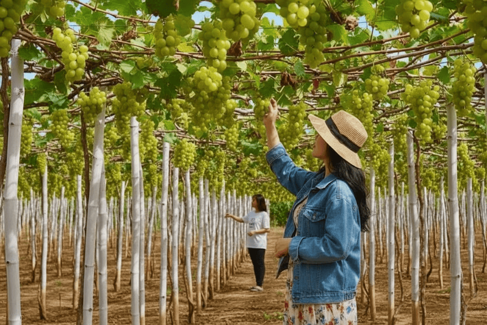 Vườn nho Ba Mọi là vườn nho truyền thống lâu đời tại Ninh Thuận